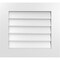 Ekena Millwork Vertical Surface Mount PVC Gable Vent: Non-Functional, w/ 3-1/2"W x 1"P Standard Frame, 24"W x 22"H GVPVE24X2201SN - alternate 1